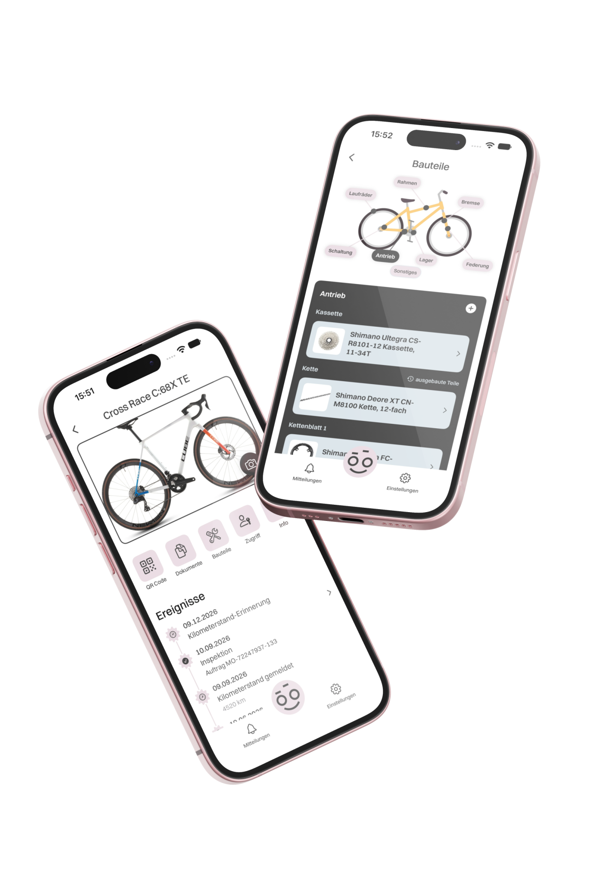 RadRoadie App auf einem Smartphone
